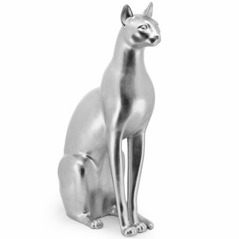 Статуэтка Abhika Egyptian Cat Silver Серебряный в Самаре | Loft Concept 