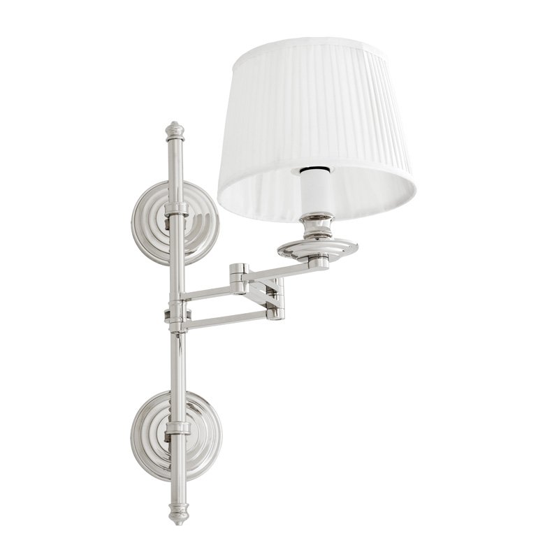 Бра Wall Lamp Favonius Nickel Никель Белый в Самаре | Loft Concept 