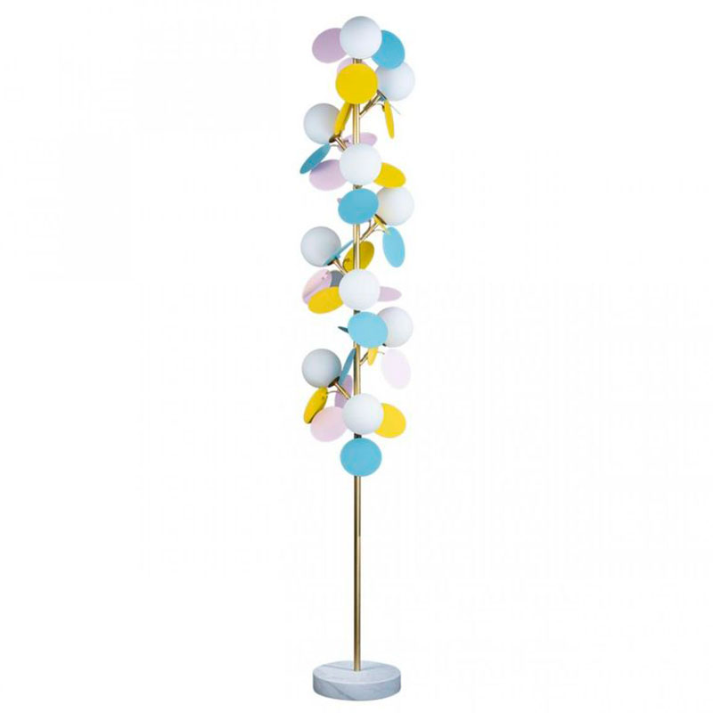 Торшер MATISSE Floor Lamp multicolor Мульти Золотой Белый в Самаре | Loft Concept 