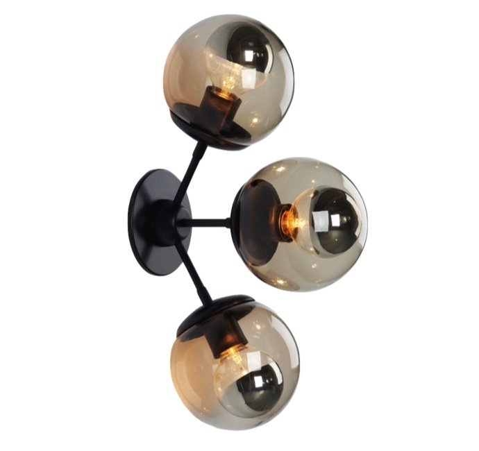 бра Modo Sconce 3 Globes Черный в Самаре | Loft Concept 