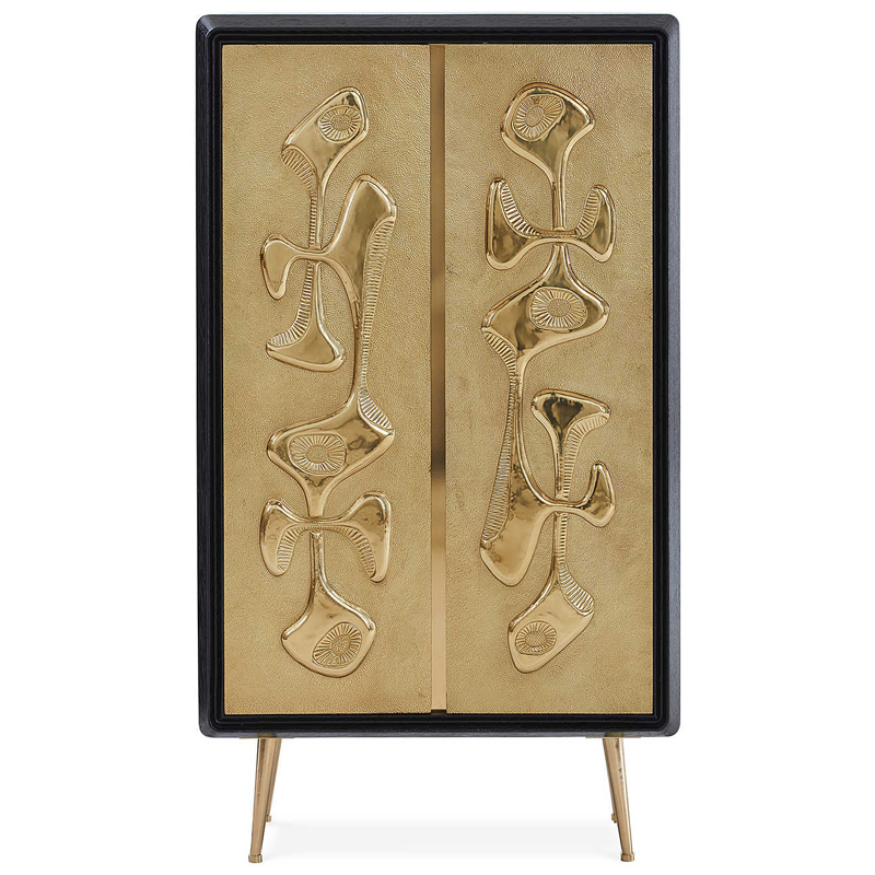 Шкаф Jonathan Adler Reform Accent Cabinet Золотой Черный в Самаре | Loft Concept 