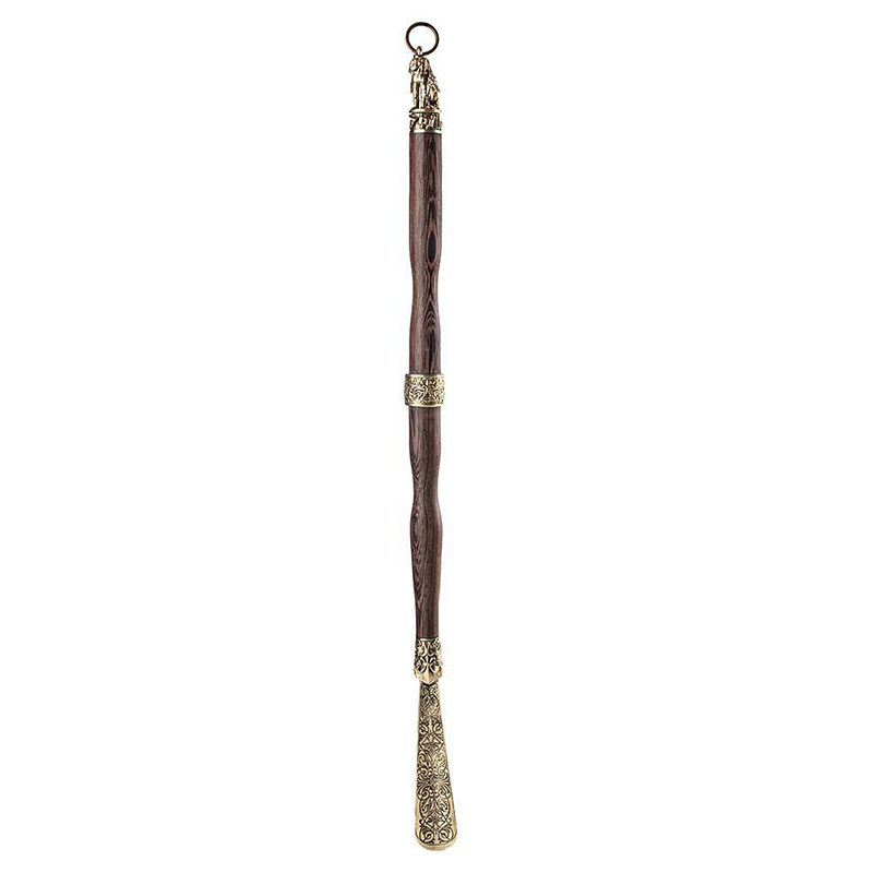 Ложка для обуви с декоративными вставками из бронзы Decorative Shoehorns Бронза Коричневый Ложка для обуви с декоративными вставками из бронзы Decorative Shoehorns Бронза Коричневый в Самаре | Loft Concept