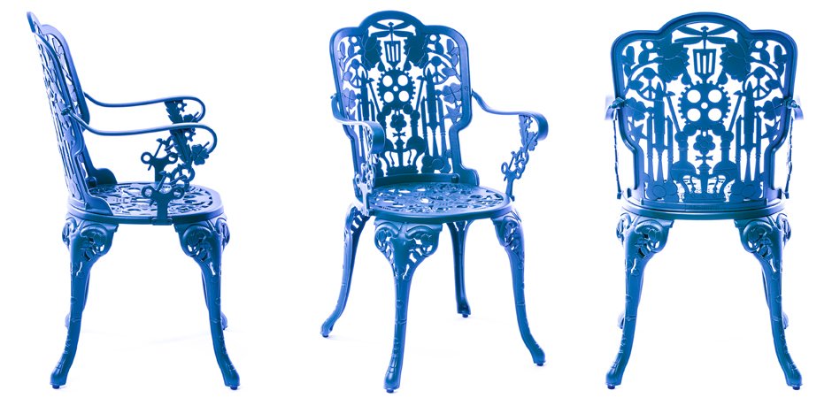 Стул Seletti Industry Collection ALUMINIUM ARMCHAIR – SKY BLUE Стул Seletti Industry Collection ALUMINIUM ARMCHAIR – SKY BLUE - Loft-Concept в Самаре