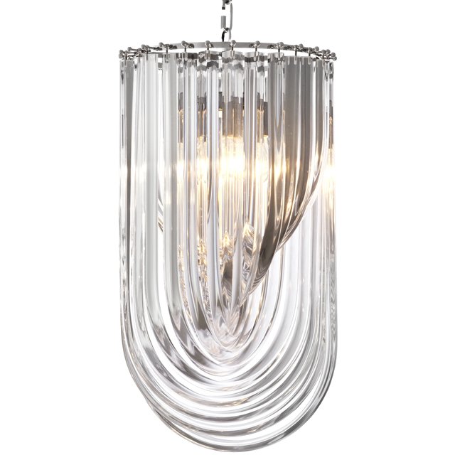 Люстра Chandelier Murano Clear 35 Прозрачный (Transparent) Никель в Самаре | Loft Concept 