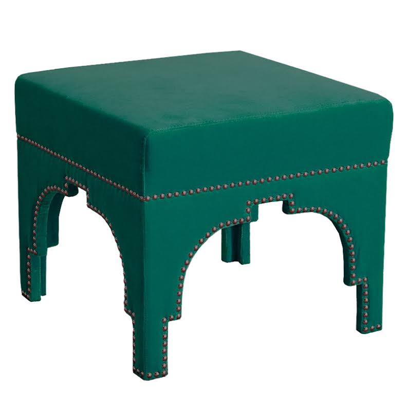 Raelynn Velvet Ottoman Изумрудный в Самаре | Loft Concept 