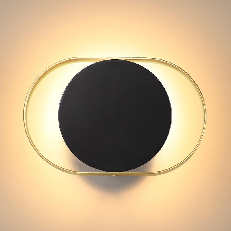 Бра Globo Ocular Sconce Oval Black Золотой Черный в Самаре | Loft Concept 