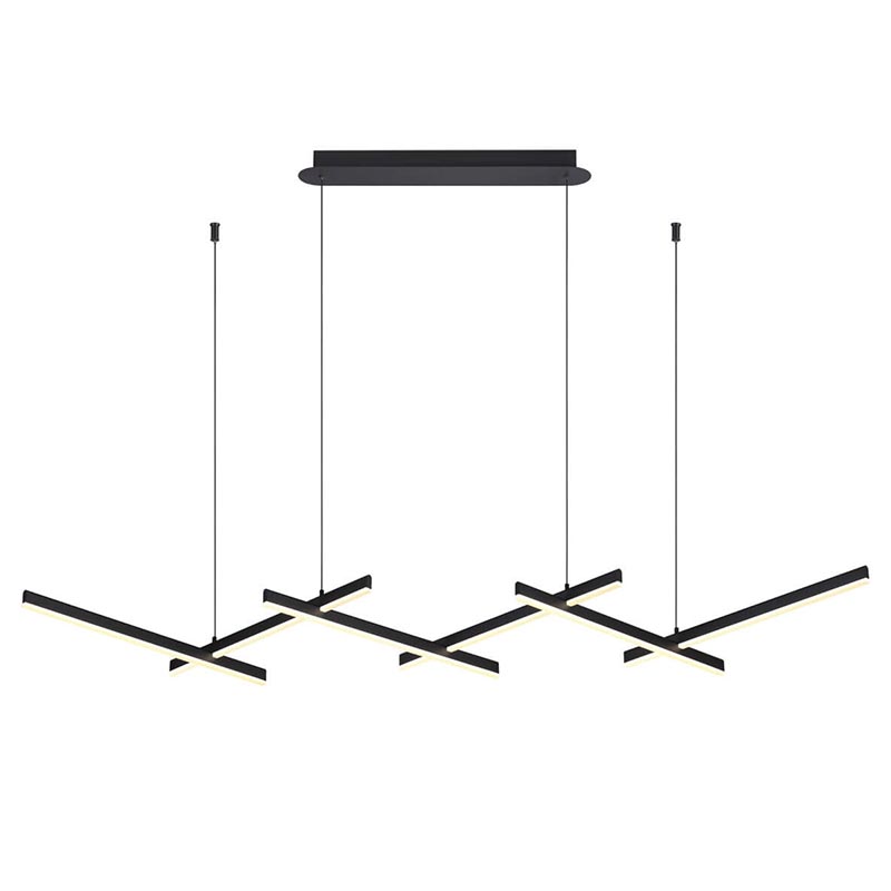 Люстра Rolf Black Lines Linear Chandelier Черный в Самаре | Loft Concept 