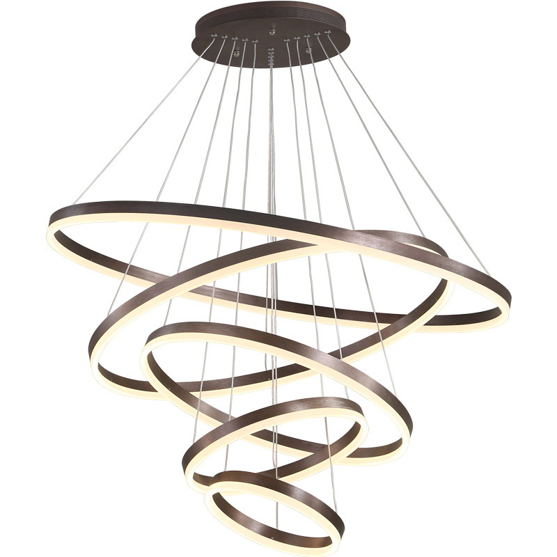 Люстра Ribbon Circles Chandelier Темная бронза в Самаре | Loft Concept 