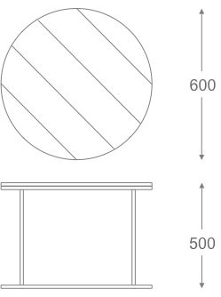 Стол Loft Wooden Round в Самаре