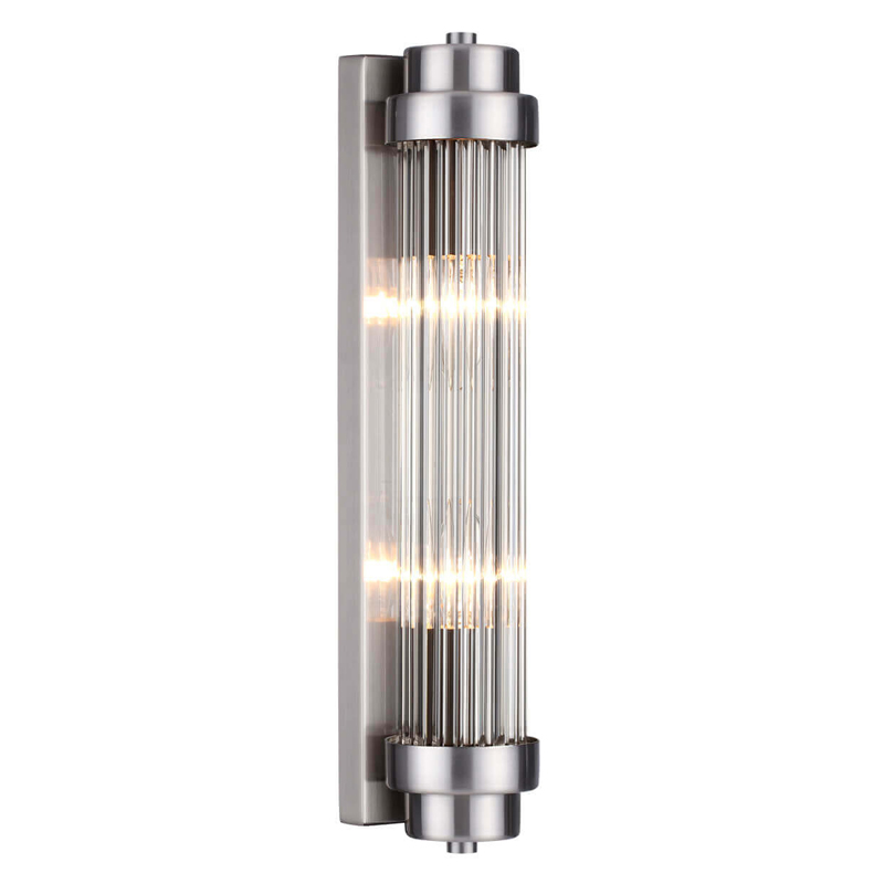 Бра Dirck Glass TUBE Sconce Nickel Никель в Самаре | Loft Concept 