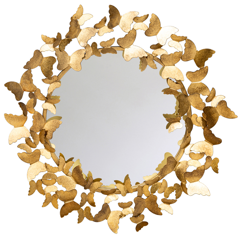 Зеркало Butterflies Circle Gold Mirror  в Самаре | Loft Concept 