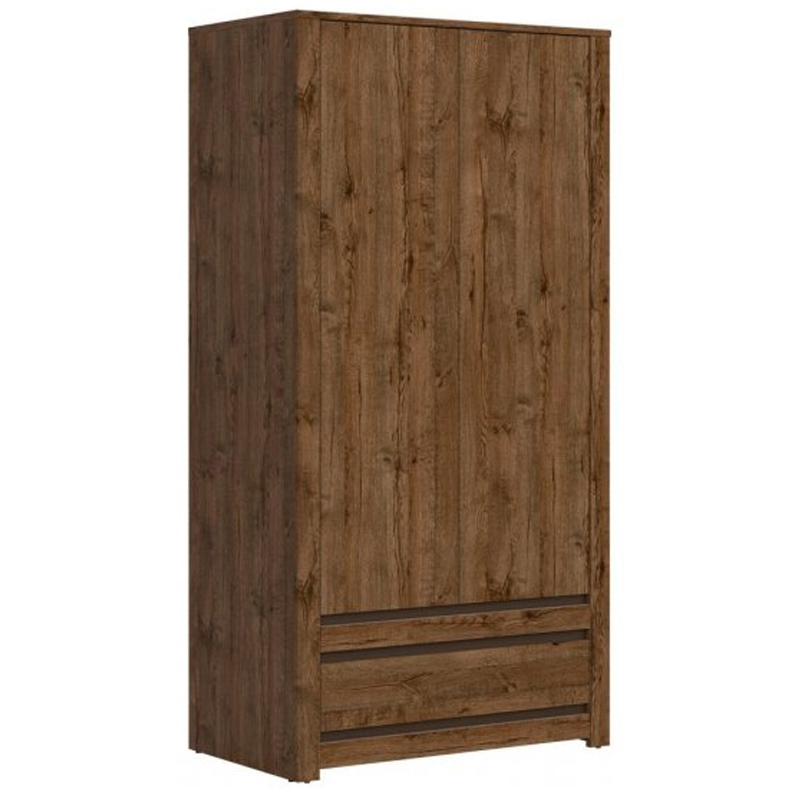 Шкаф Helga Wardrobe две двери Дуб темный в Самаре | Loft Concept 