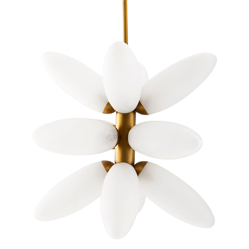 Люстра Arteriors STARLING CHANDELIER Золотой Белый в Самаре | Loft Concept 