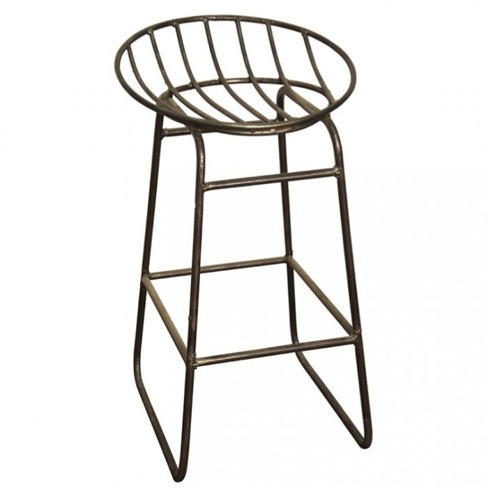 Барный стул Industrial Iron Grille Bar Stool Латунь в Самаре | Loft Concept 