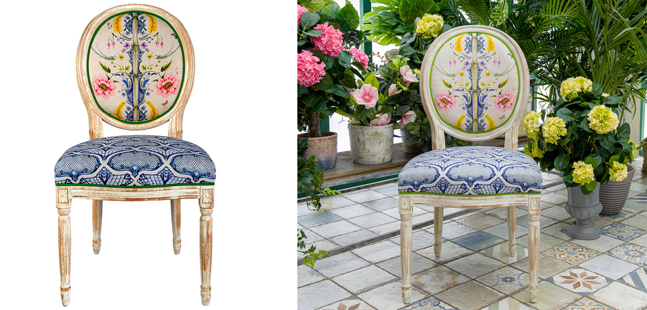 Стул Blue Flower Waltz Stool Стул Blue Flower Waltz Stool - Loft-Concept в Самаре