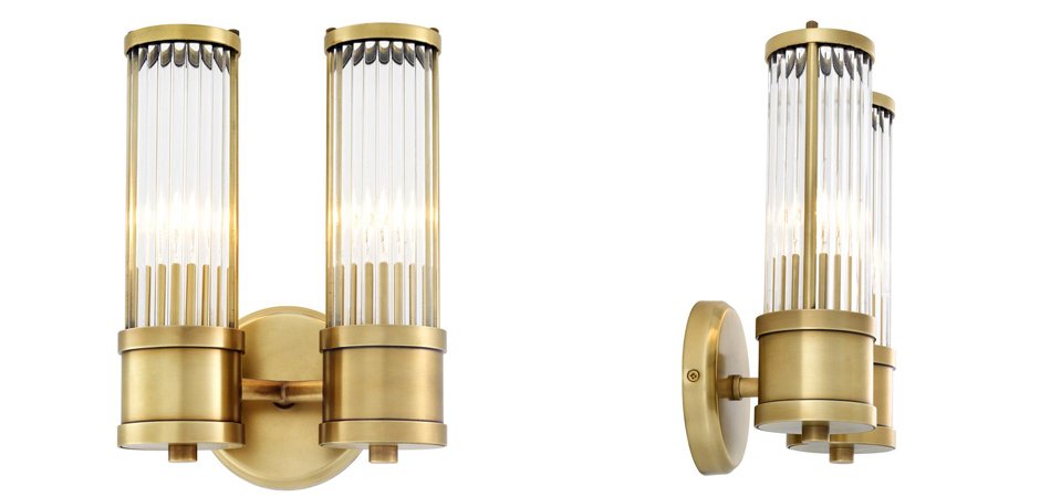 Бра Wall Lamp Claridges Dual Brass - Loft-Concept в Самаре