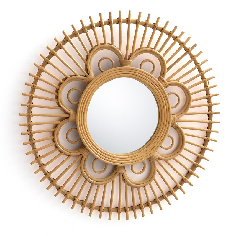 Зеркало Mirror Rattan Round D65  в Самаре | Loft Concept 