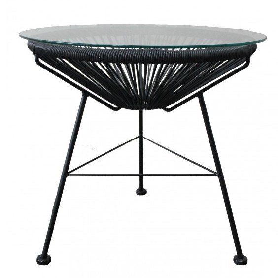 Приставной стол Acapulco side table Black Морская синь Желтый Черный Белый Зеленый Оранжевый в Самаре | Loft Concept 