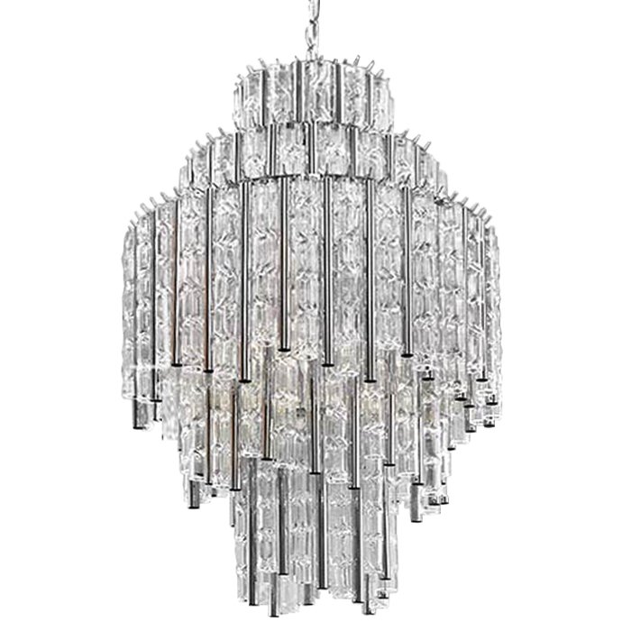 Люстра Chandelier Gigi M Прозрачное Стекло Хром в Самаре | Loft Concept 