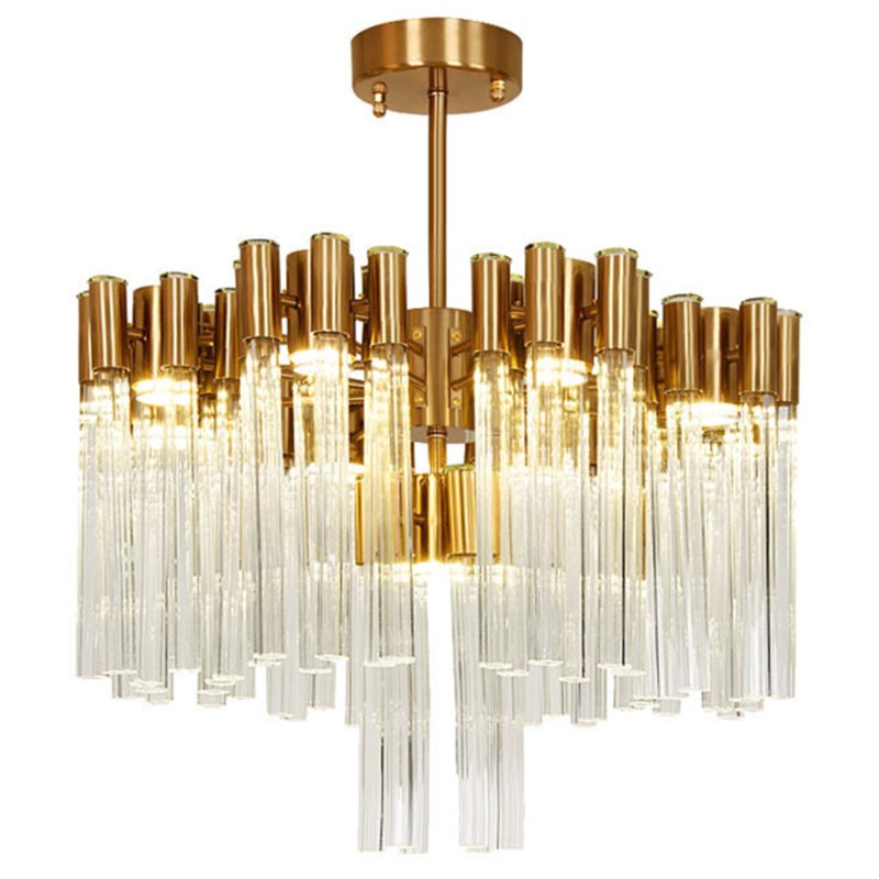 Люстра Contemporary chandelier crystal brass 65 Глянцевое золото Прозрачное Стекло в Самаре | Loft Concept 