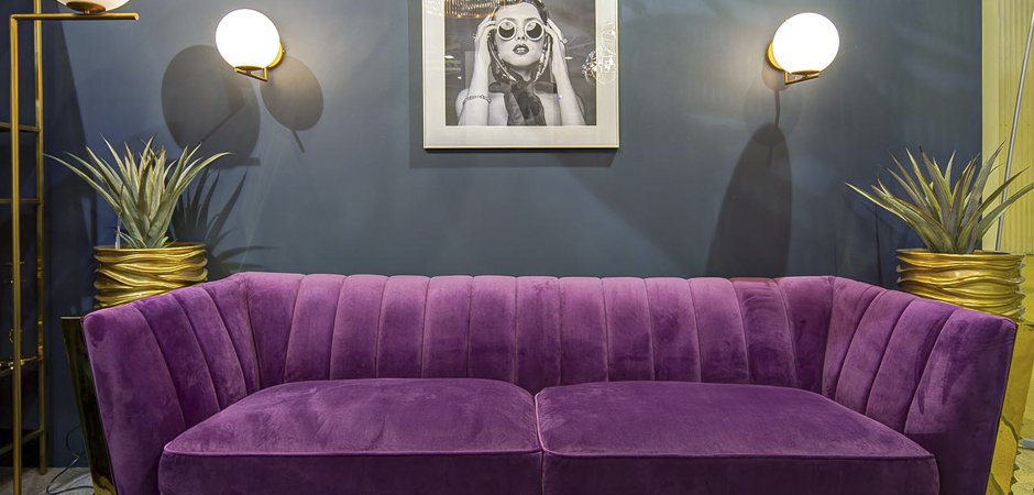 Диван Art Deco Purple Sofa Диван Art Deco Purple Sofa - Loft-Concept в Самаре