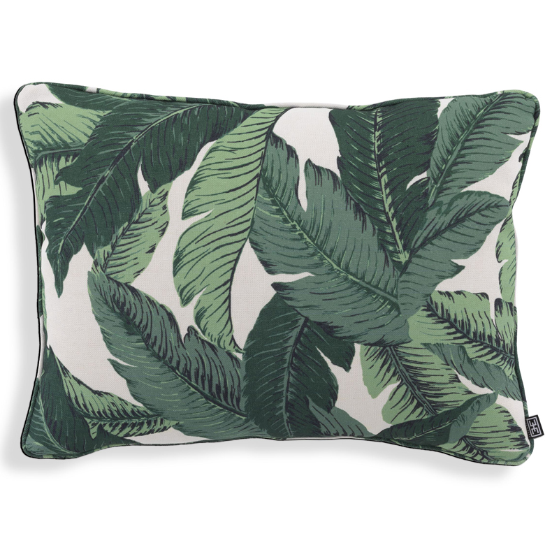 Подушка Eichholtz Pillow Mustique s Белый Зеленый в Самаре | Loft Concept 