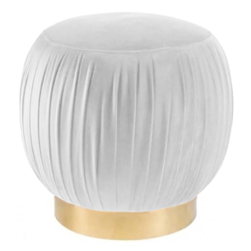 Оттоманка Art Deco Turban white Золотой в Самаре | Loft Concept 