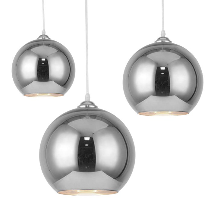 Подвесной светильник SILVER mirror shade modern pendant Хром в Самаре | Loft Concept 