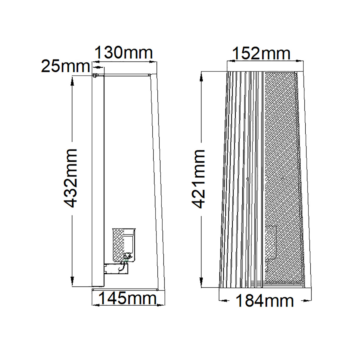 Бра с черными вертикальными линиями Kichler в Самаре