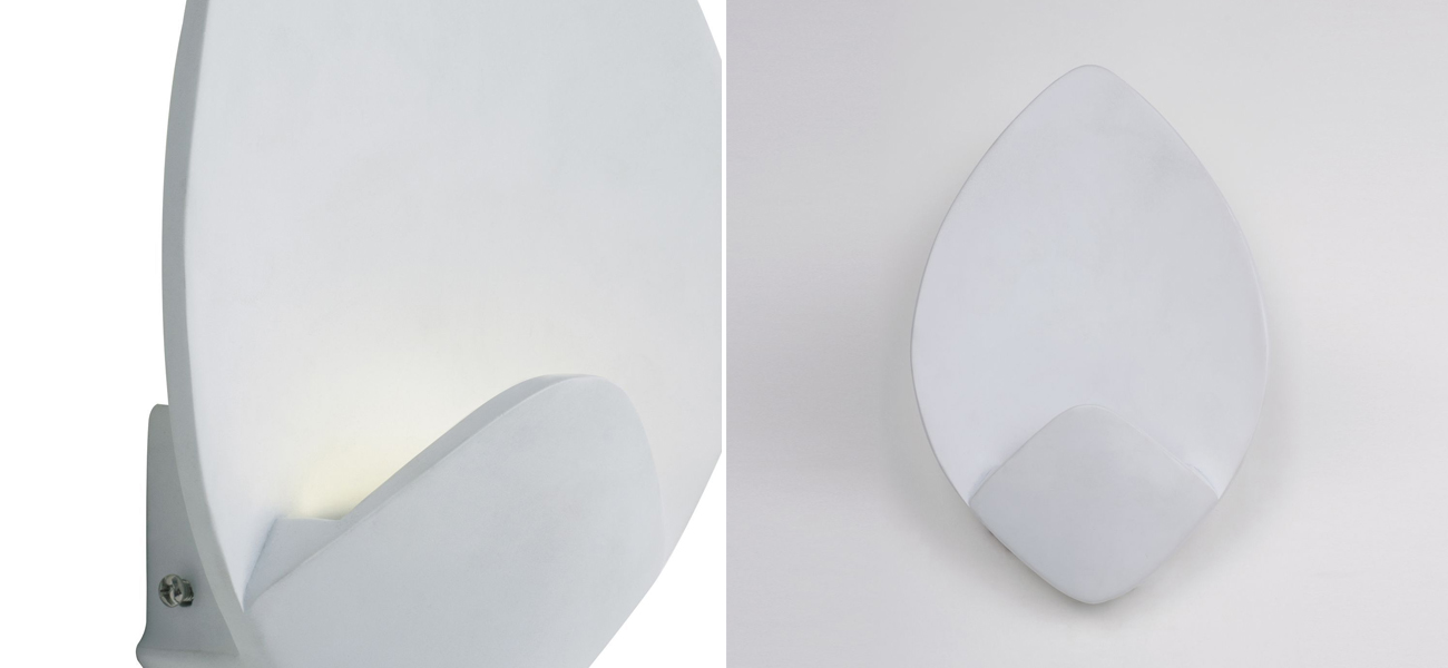 Белое матовое бра Blaze - фото