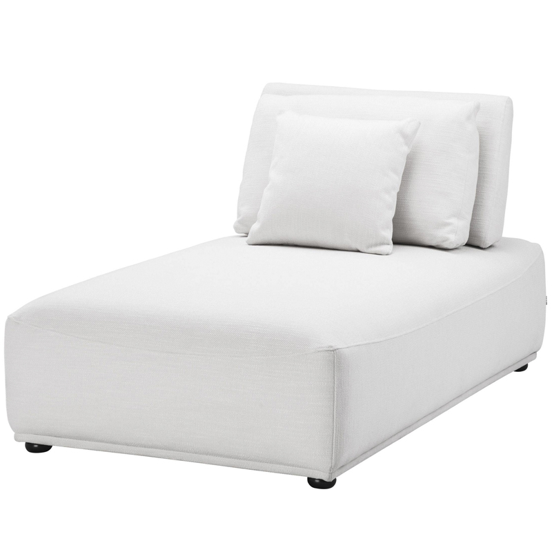 Кресло Eichholtz Chaise Longue Mondial white Белый Черный в Самаре | Loft Concept 