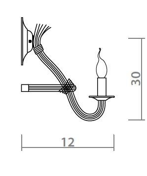 Бра Loft Rope Candle Bra в Самаре