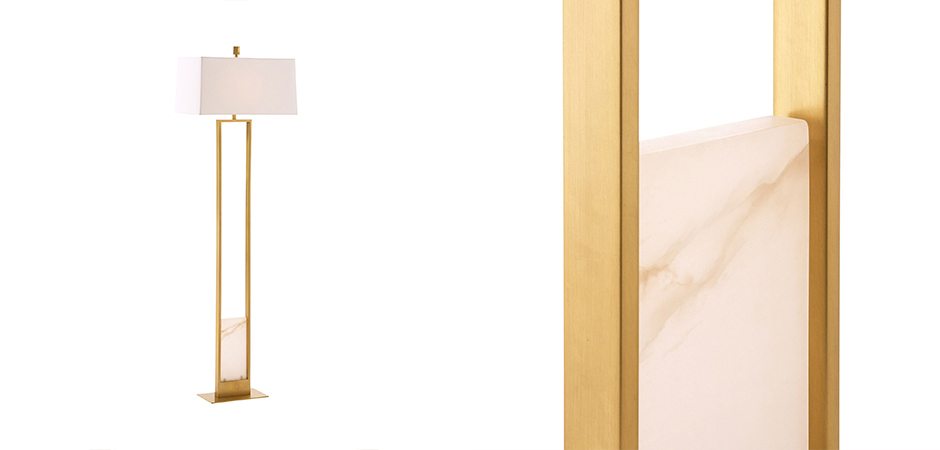 Торшер Arteriors MARKHAM FLOOR LAMP Brass Торшер Arteriors MARKHAM FLOOR LAMP Brass - Loft-Concept в Самаре