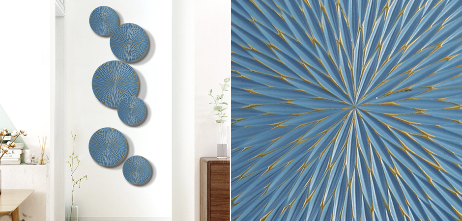 Арт-объект на стену Blue Discs Арт-объект на стену Blue Discs - Loft-Concept в Самаре