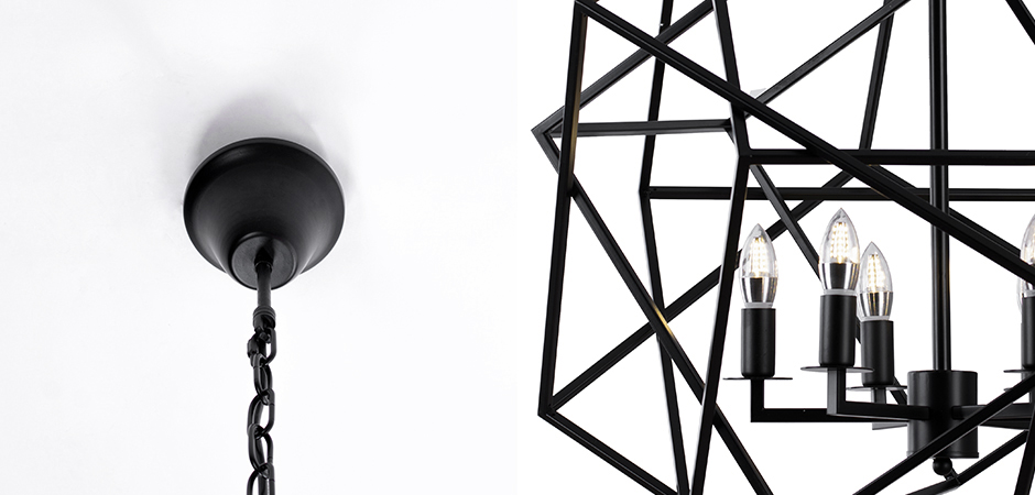 Люстра Cubist Small Chandelier Black - фото №1