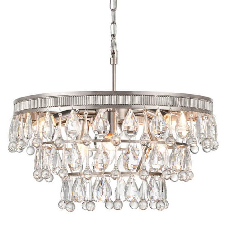 Люстра Freude Chandelier 50 Прозрачный (Transparent) Никель Сатин в Самаре | Loft Concept 