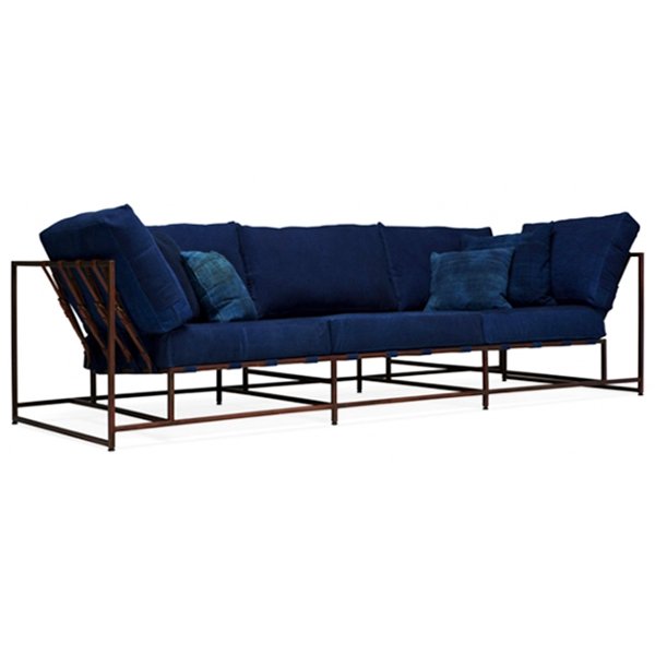 Диван Kenn X Miller sofa Indigo and copper denim Индиго в Самаре | Loft Concept 