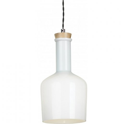 Подвесной светильник Glass Bottle Light 2 Белый в Самаре | Loft Concept 