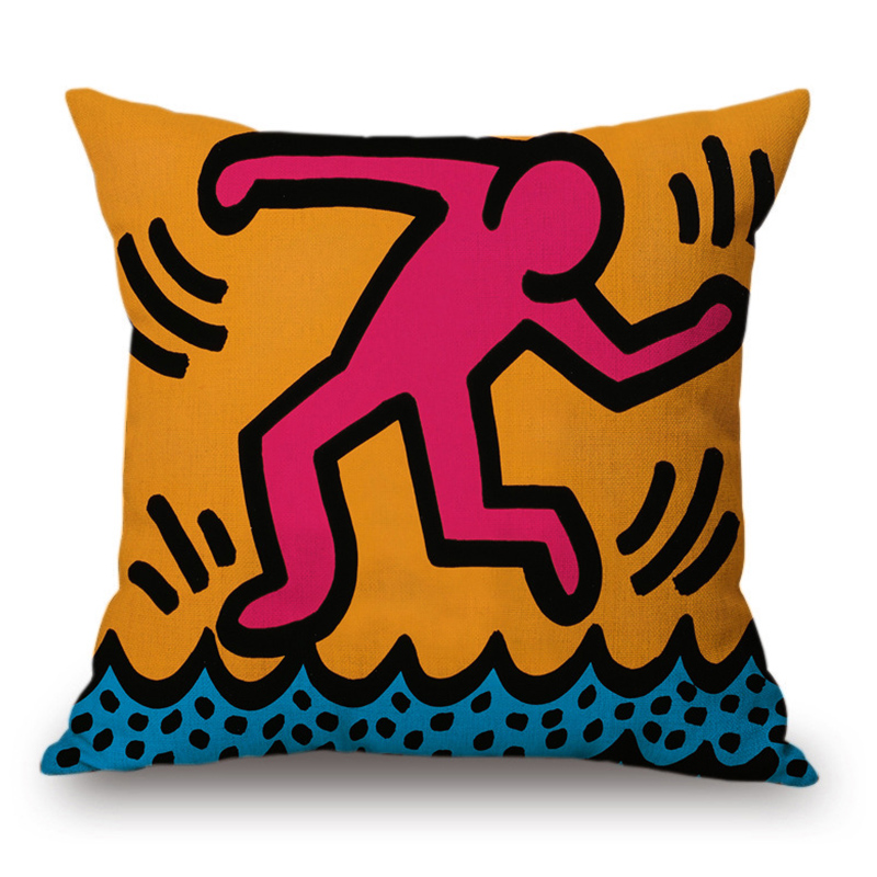 Подушка Keith Haring 4 Мульти в Самаре | Loft Concept 