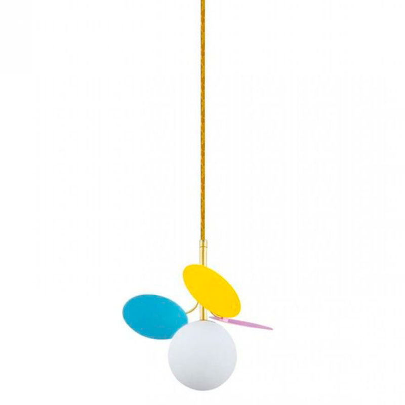 Подвесной светильник MATISSE Pendant One multicolor Мульти Золотой Белый в Самаре | Loft Concept 