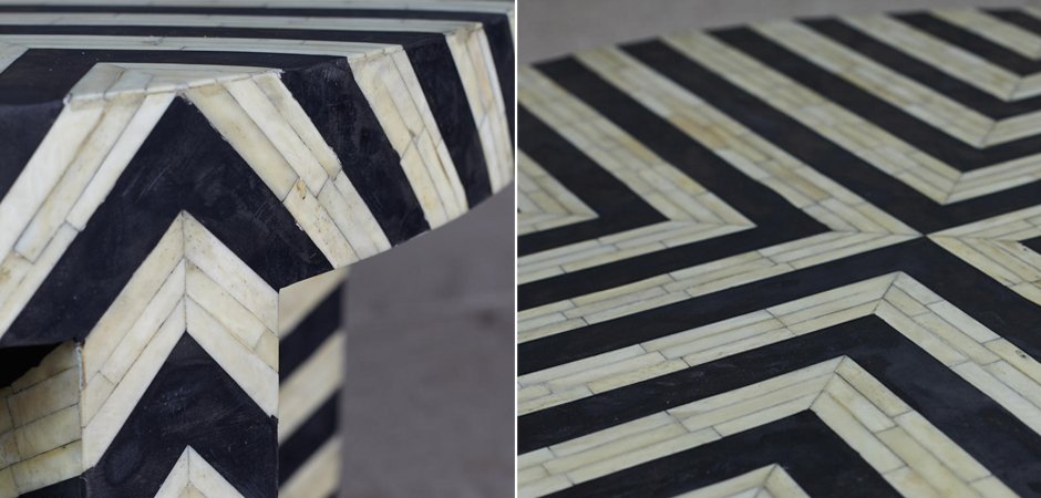 Кофейный стол Inlaid Bone Zigzag Кофейный стол Inlaid Bone Zigzag - Loft-Concept в Самаре