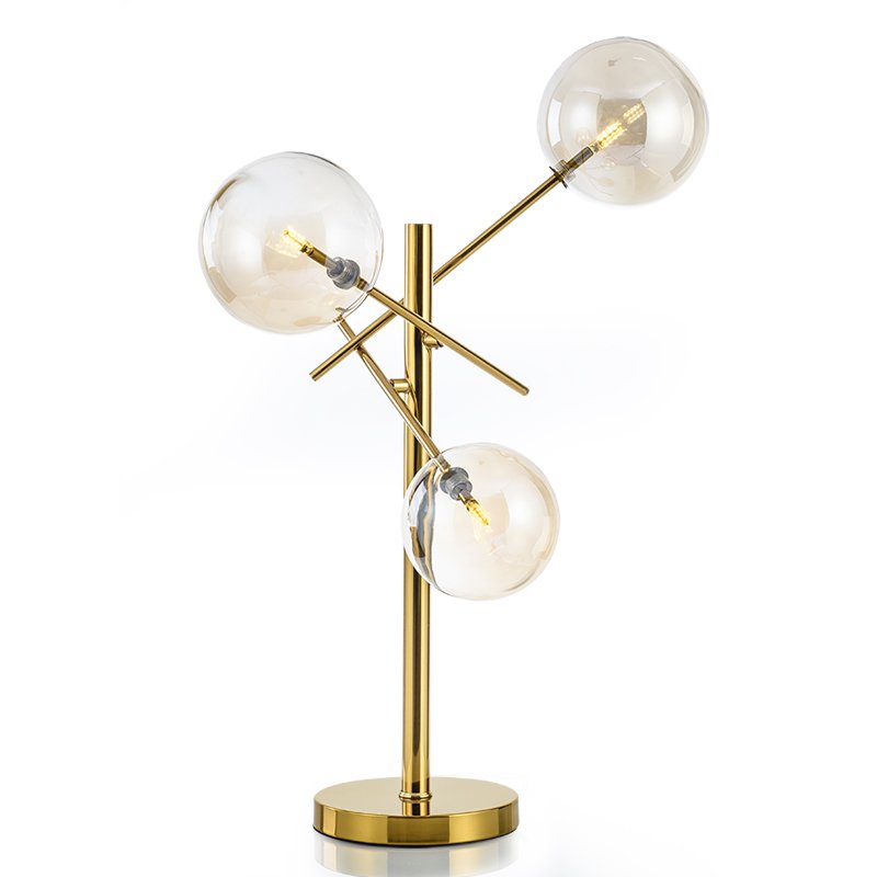 Настольная лампа Gallotti & Radice Bolle Table lamp Золотой Дымчатый (Smoke) в Самаре | Loft Concept 