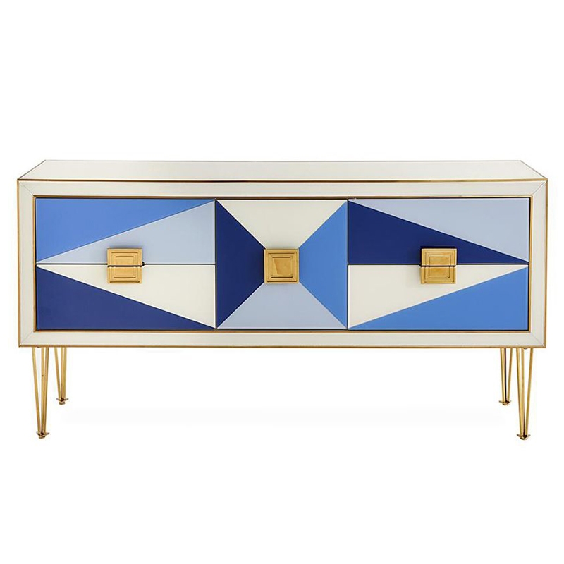 Комод JONATHAN ADLER HARLEQUIN CREDENZA - BLUE Мульти в Самаре | Loft Concept 