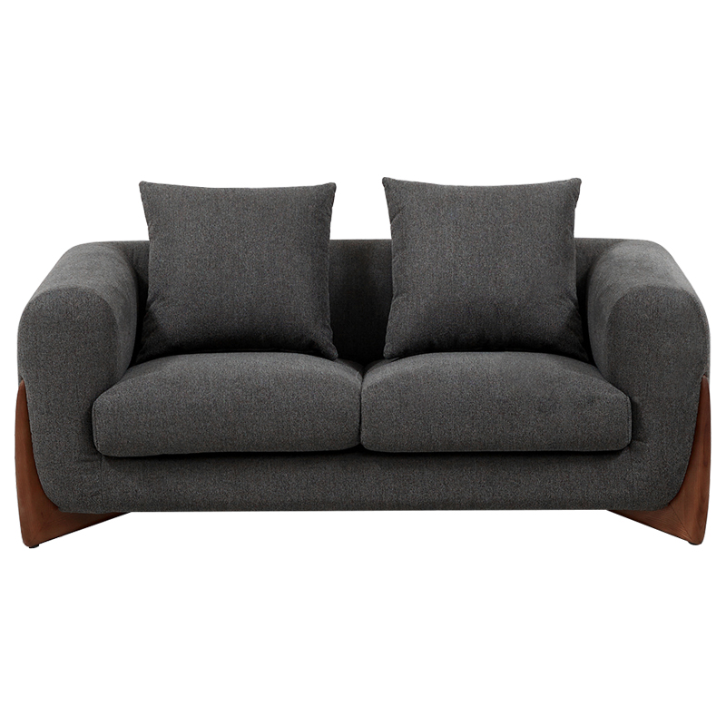 Диван Cuthbert Dark Gray Sofa Серый Коричневый в Самаре | Loft Concept 