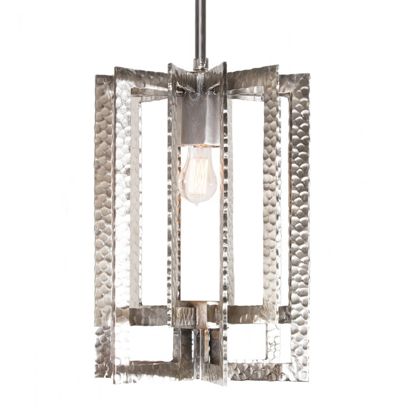 Подвесной Светильник Textured Cage Pendant Lamp silver Серебряный в Самаре | Loft Concept 