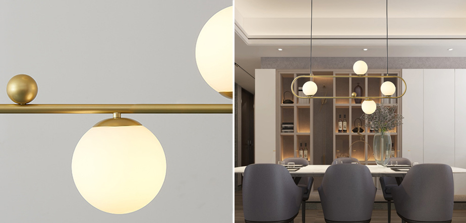 Люстра Horizontal Balls Balance Brass 4 Люстра Horizontal Balls Balance Brass 4 - Loft-Concept в Самаре