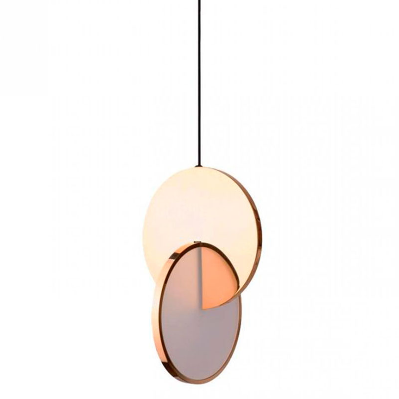 Подвесной светильник Eclipse Pendant Light Gold Золотой Белый в Самаре | Loft Concept 