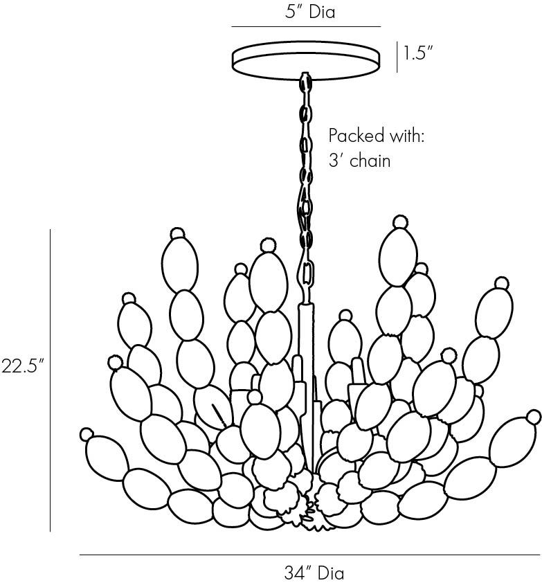 Люстра Arteriors INDI CHANDELIER в Самаре