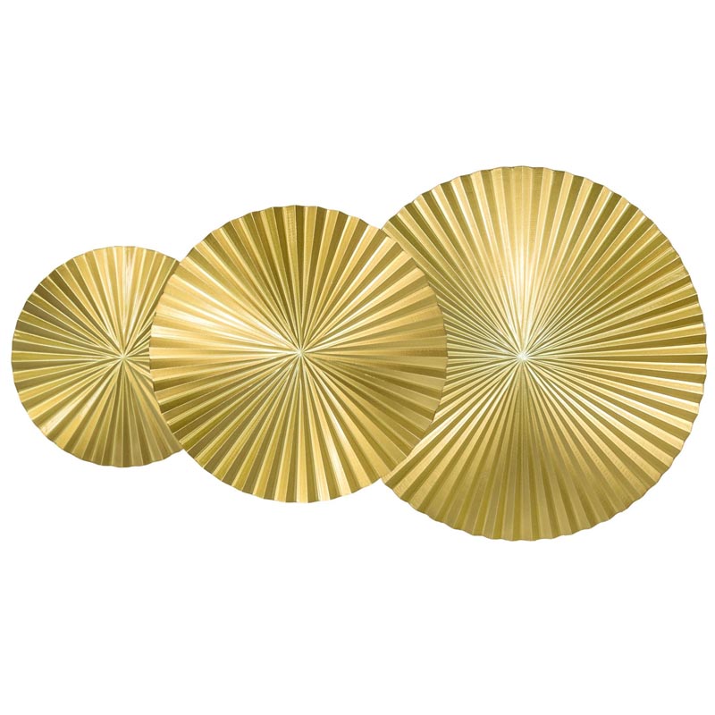 Арт-объект Apollo Gold Wall Plaque Disc 3 Золотой в Самаре | Loft Concept 