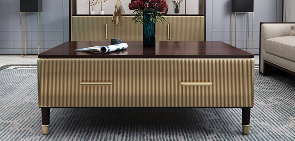 Birmingham Textured Coffee Table Gold Birmingham Textured Coffee Table Gold - Loft-Concept в Самаре